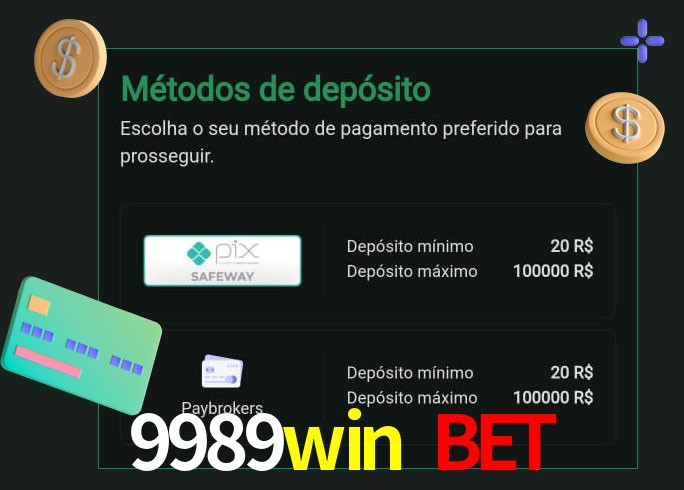 O cassino 9989win bet oferece uma grande variedade de métodos de pagamento